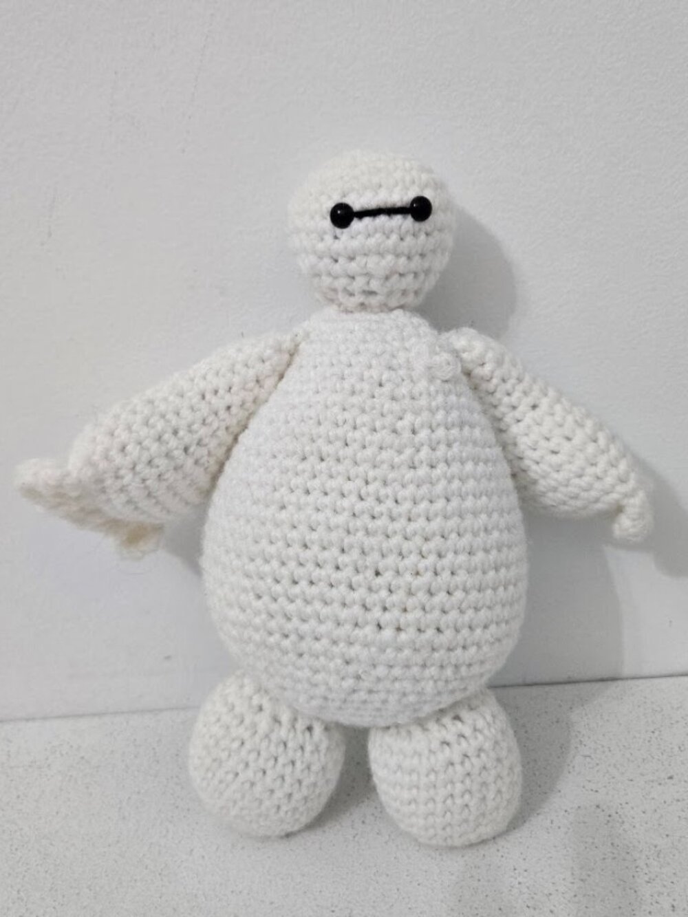 Handmade Big Hero 6 Movie Baymax Crochet White Plush 11" Disney Character